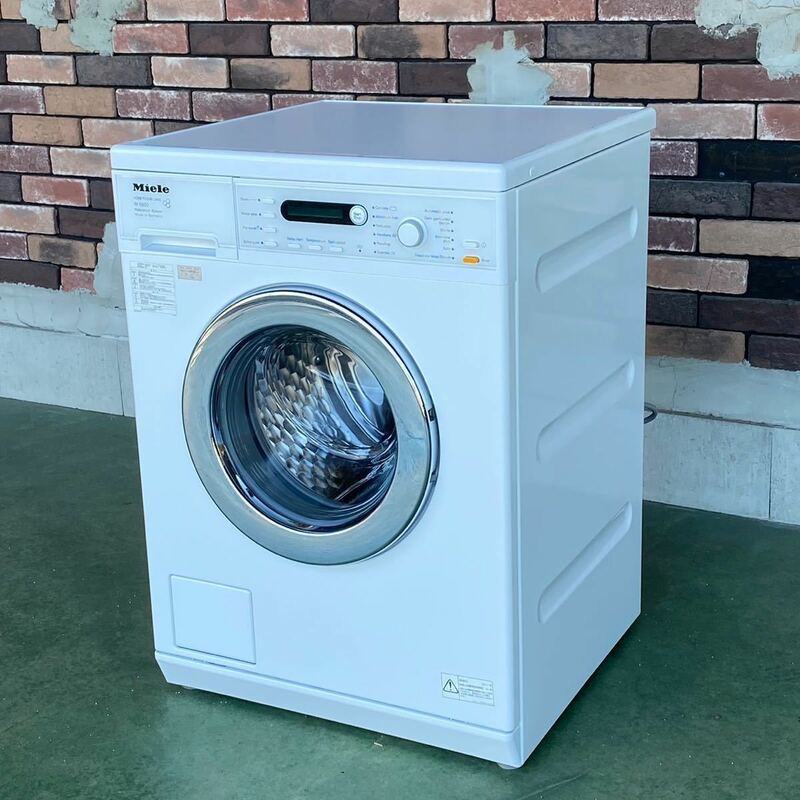 DAK2 ドイツ Miele ミーレ 7kg ドラム式洗濯機 W5820 WPS 全自動洗濯機 フロントローダー洗濯機 2017年製 単相200V 日本語表記パネル