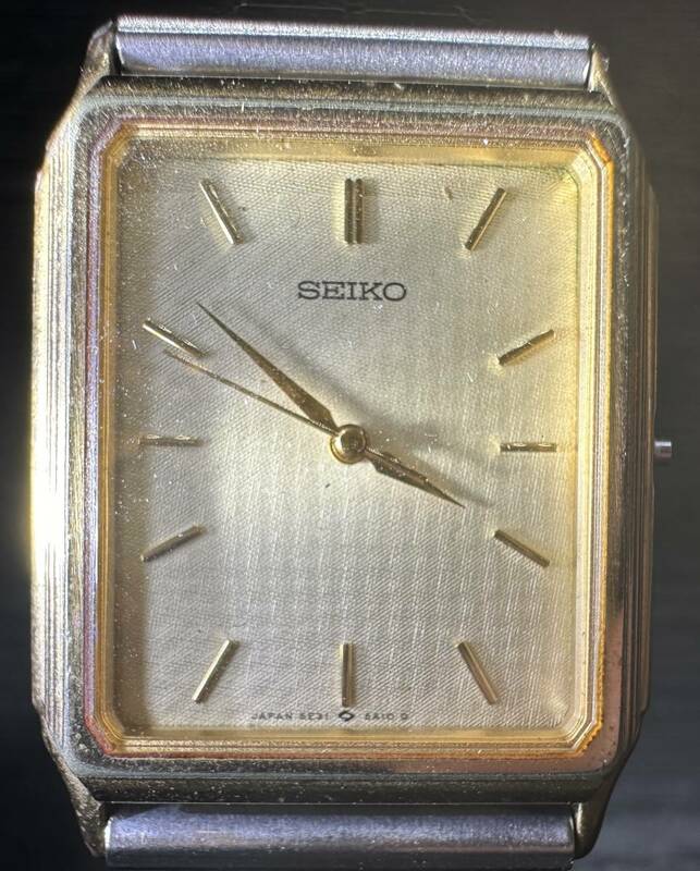 腕時計 SEIKO 5E31-5A10 THREE JEWELS WATER RESISTANT ST.STEEL ANTIMAGNETIC 60G セイコー 48.84g メンズ BA005②