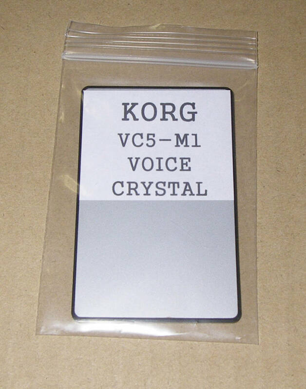 ★KORG M1 VC5-M1 VOICE CRYSTAL ROM CARD★OK!!★MADE in JAPAN★