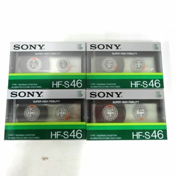 未使用未開封 SONY/ソニー HF-S46 TYPEⅠ ノーマルカセットテープ4本