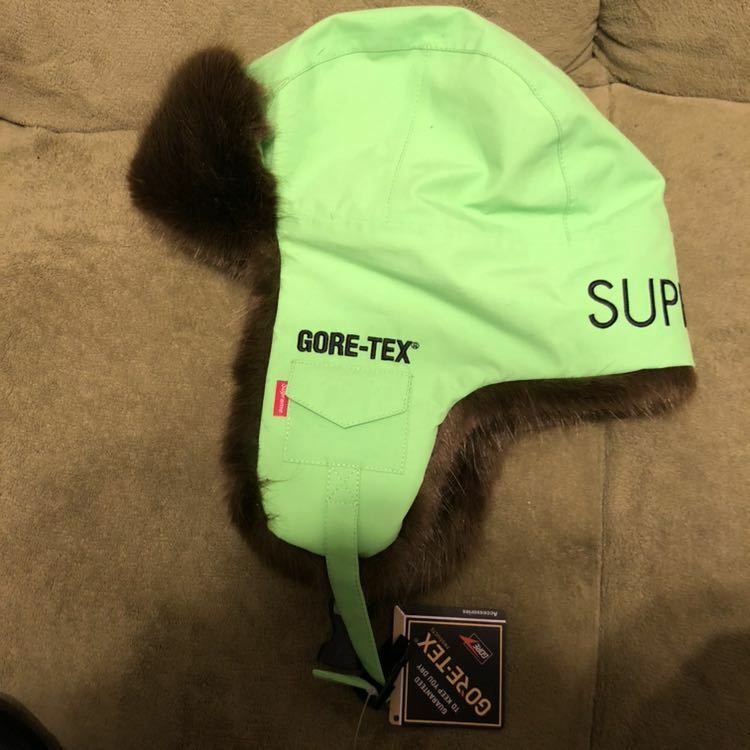 18aw supreme lime gore-tex taped seam trooper ゴアテックス トゥルーパー キャップ シュプリーム 帽子 ライム