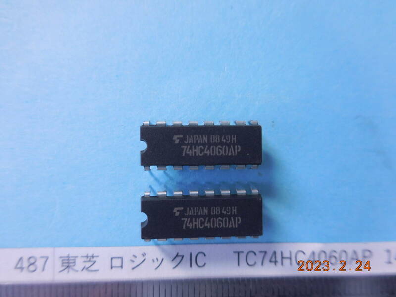 東芝 ロジックIC　 TC74HC4060AP 14-Stage Binary Counter/Oscillator 7個１組　 #487