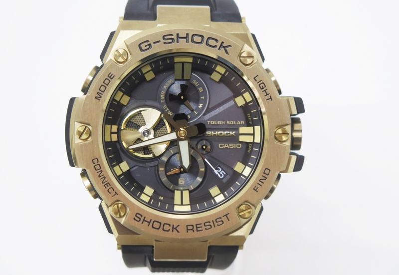 G-SHOCK ジーショック GST-B100GB-1A9JF G-STEEL モバイルリンク 腕時計　美品