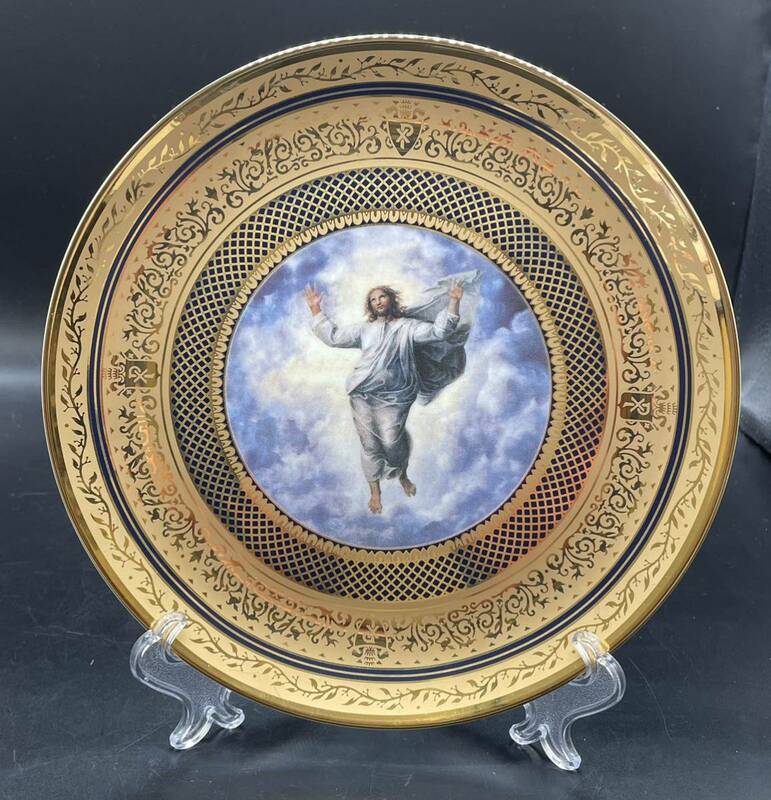お値下げ！絵皿　ラファエロ　キリストの受容　ヴァチカン美術館　飾り皿　16546