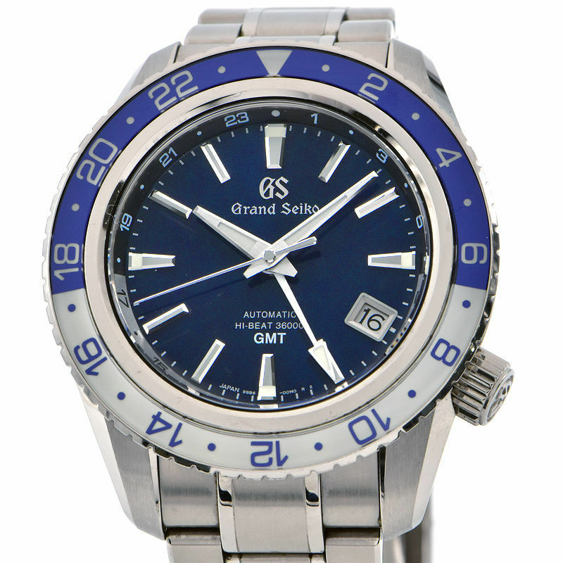 [3年保証] グランドセイコー メンズ SBGJ237 スポーツコレクション 9S86-00K0 箱保 GMT ミッドナイトブルー 自動巻き 腕時計 中古 送料無料