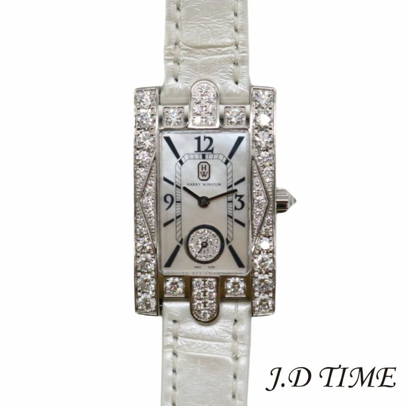 HARRY WINSTON【ハリーウィンストン】ザ・アヴェニュー クラシック オーロラ AVEQHM21WW231 ホワイトシェル文字盤 WG【USED】(JD-624110)