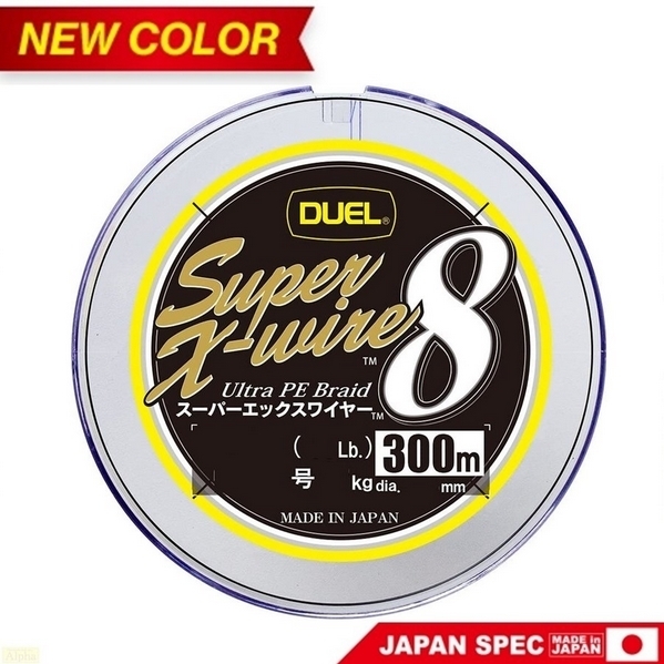 DUEL デュエル スーパーエックスワイヤー8 300m 3号(50LB) 5色分け Super X-wire 8本編み 即決