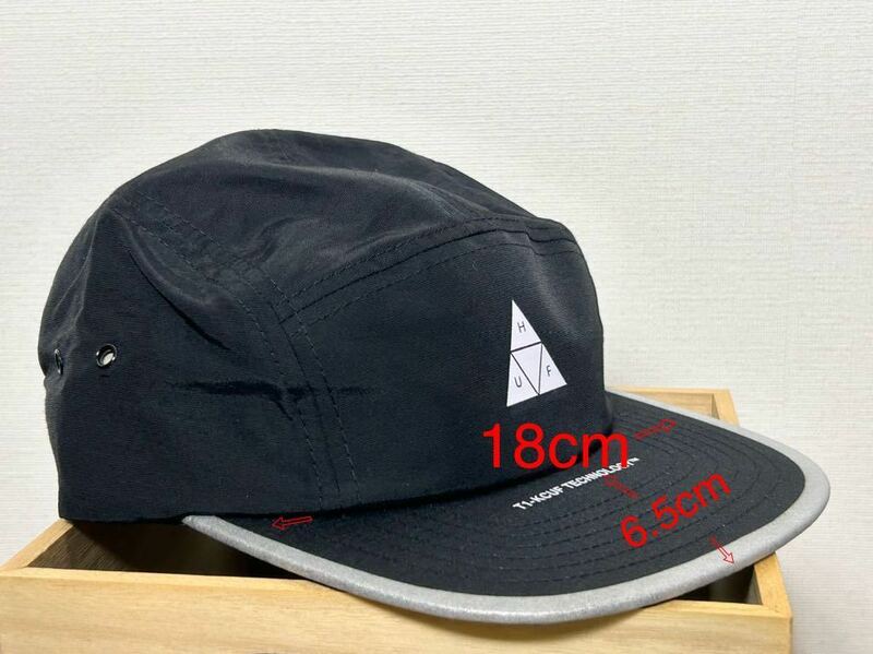 HUF キャップ 帽子 HT00582 used Logo BLACK