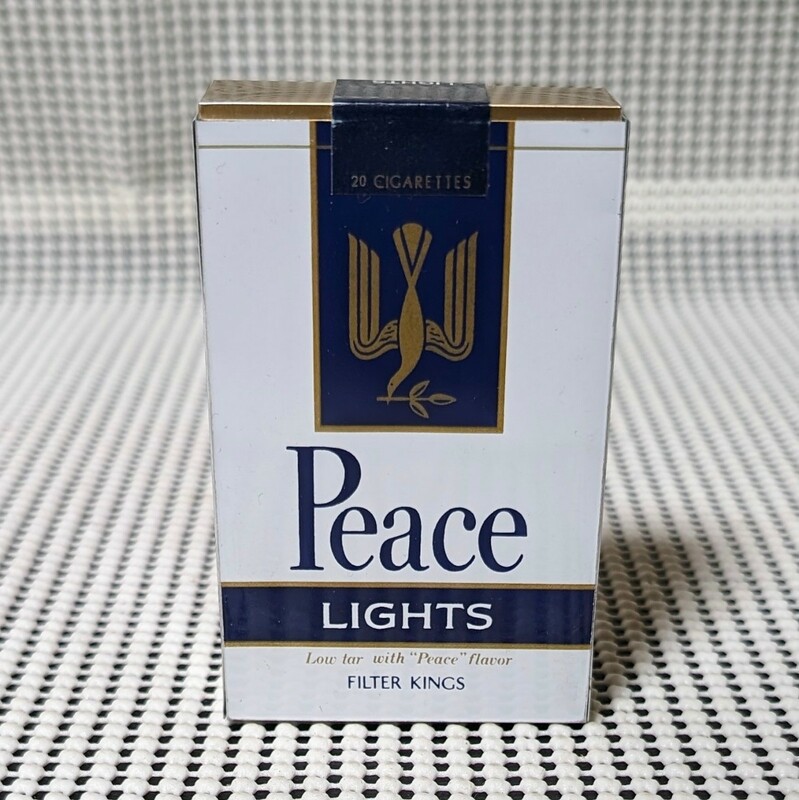 全国たばこ販売協同組合連合会 たばこ包装模型 自販機 見本 たばこ タバコ Peace LIGHTS ピースライト 見本 ダミー サンプル モック 金属製