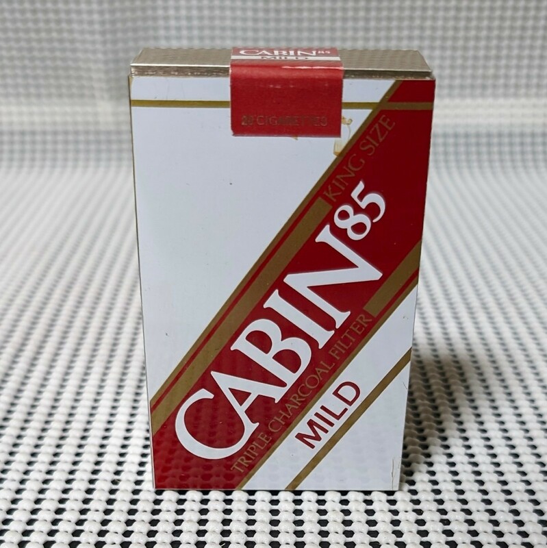 全国たばこ販売協同組合連合会 たばこ包装模型 見本 たばこ タバコ CABIN 85 MILDキャビン85マイルド 見本 ダミー サンプル モック 金属製