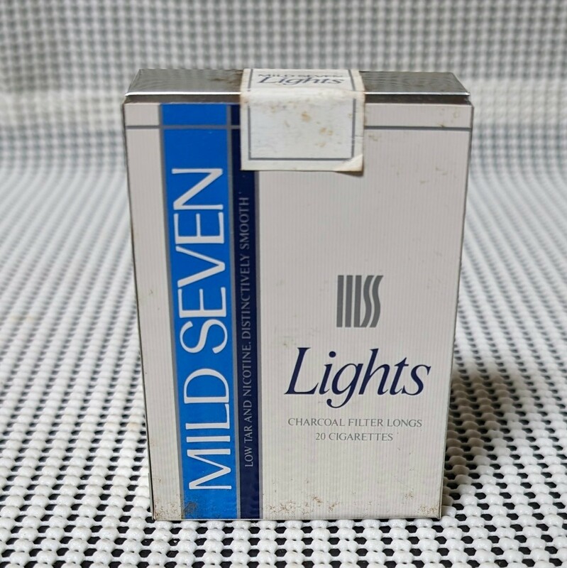 たばこ包装模型 自販機用模型 見本 たばこ タバコ MILD SEVEN Lights マイルドセブンライト 見本 ダミー サンプル モック 金属製
