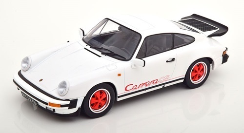 KK-Scale　1/18　ポルシェ・911 カレラ 3.2 Clubsport　white/red　1989