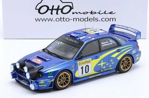 Otto　1/18　スバル・インプレッサ S7 WRC NightVersion　#10　T．マキネン　2002ラリー モンテカルロ優勝　OT784