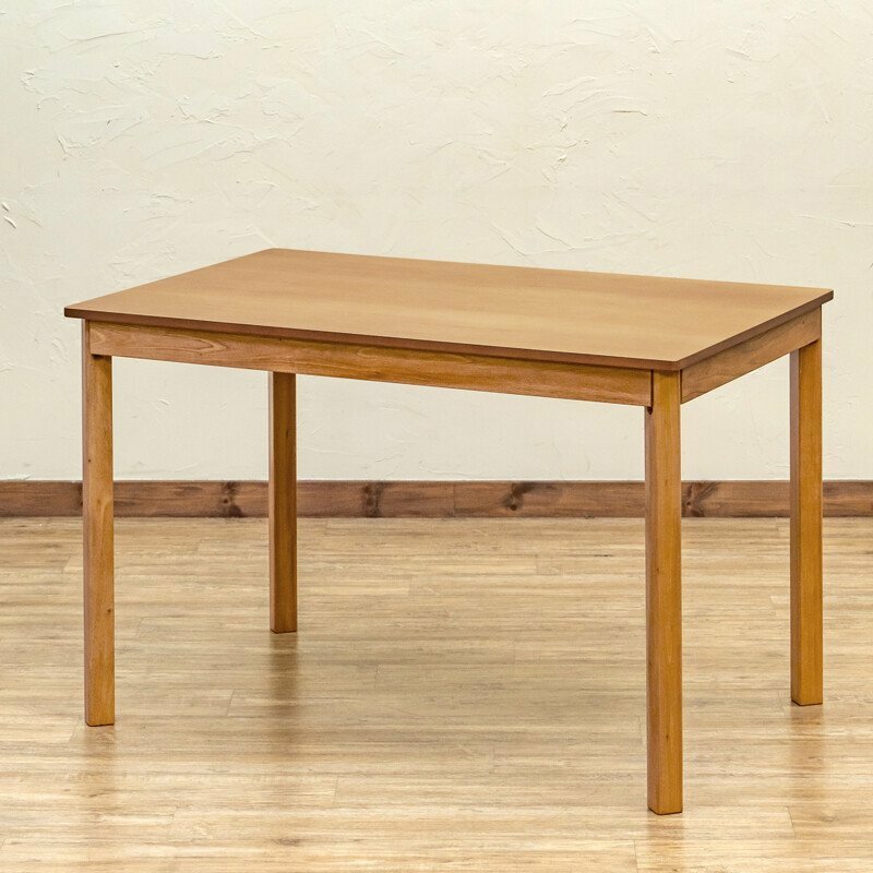 ダイニングテーブル 110x70cm テーブル 木製 4人用 食卓テーブル 木目 長方形 作業台 北欧 四人用 シンプル ライトブラウン色