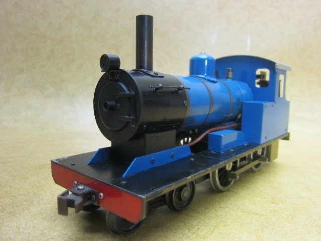 鉄道模型 蒸気機関車 Gゲージ 1番ゲージ 車輪径約48mm 青 SL 機関車 鉄道 模型 手作り 自作 手製 ハンドメイド 趣味 ヴィンテージ 16