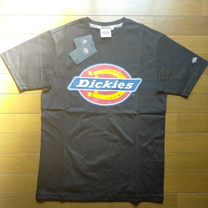 a Dickies ディッキー ロゴ 半袖Tシャツ ブラック Sサイズ 定価4400円 半袖 Tシャツ 黒 y9779-1-HZ8