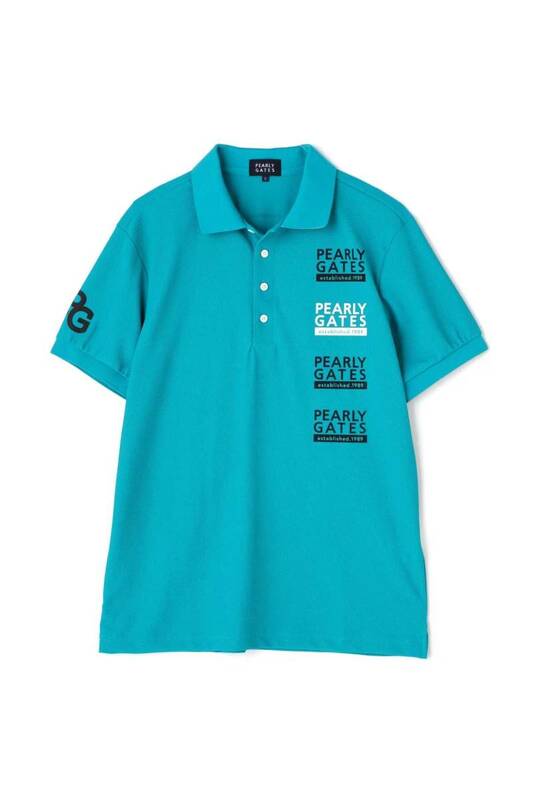 パーリーゲイツ PEARLY GATES スズシヤベアメッシュ 半袖ポロシャツ ターコイズブルー サイズ 7 新品