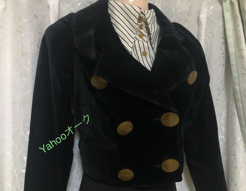 インポート 80's　Vivienne Westwood 燕尾襟　ビッグスケール　ベルベットジャケット　ヴィヴィアンウエストウッド　激レア　ビンテージ