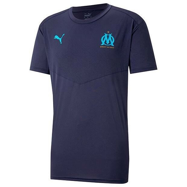 【新品特価!定価6050円が75％OFF!】プーマ PUMA サッカーウェア マルセイユ ウォームアップ Tシャツ 758632-01 / インターサイズS