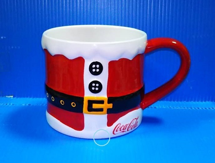 ☆coke cola☆Christmas☆Mug☆コカ・コーラ☆陶器☆クリスマス柄☆マグカップ☆赤☆サンタクロース