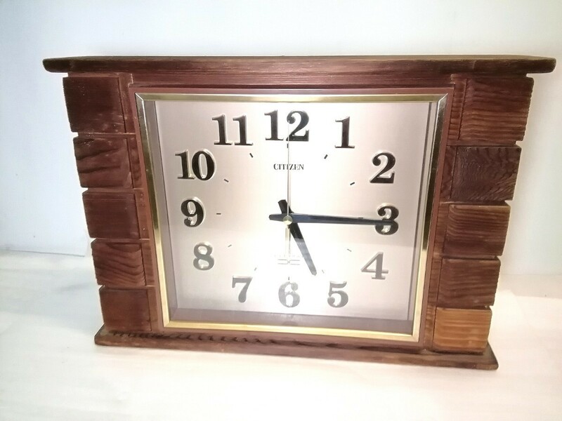 昭和レトロ　CITIZEN シチズン エリトロン 　木製　掛け時計/壁掛け時計　動作確認済み　 