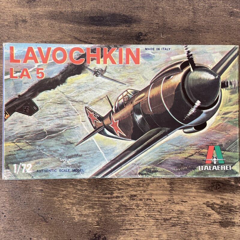 【未組立】ITALAEREI イタレリ LAVOCHKIN LA 5 ラボーチキン LA-5 ソ連 労農赤軍 1/72 中袋未開封 当時物 プラモデル