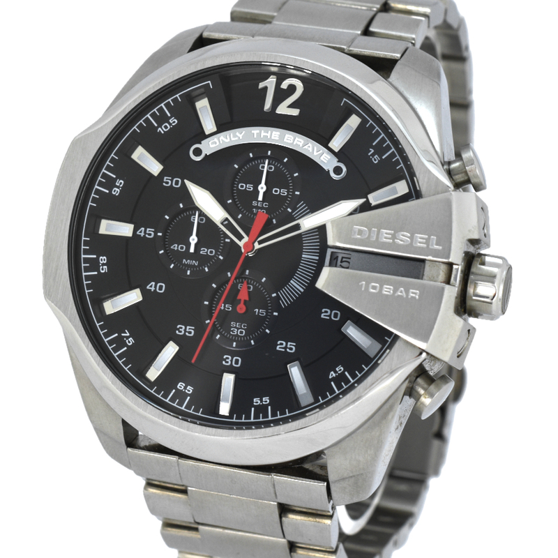 新品同様 ディーゼル MEGA CHIEF メンズ腕時計 クォーツ DZ-4308