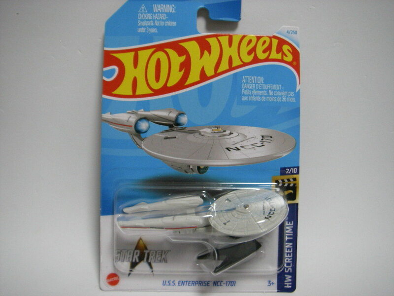 ホットウィール (白) スタートレック U.S.S. エンタープライズ NCC-1701 ＜未開封＞ Hot Wheels 