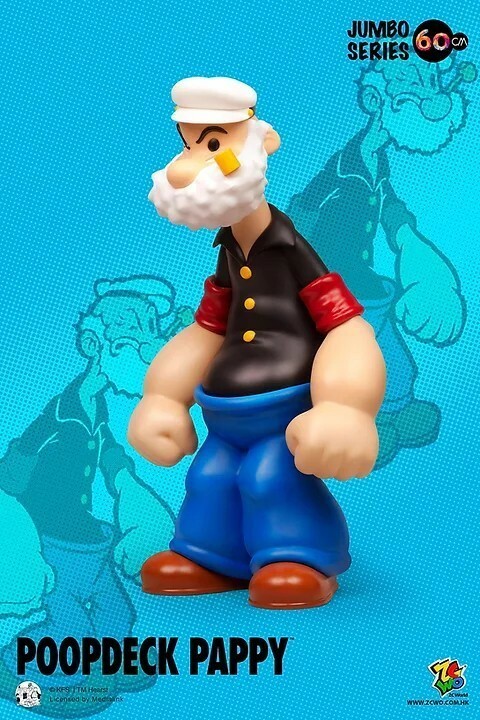 ZCWO zcworld popeye poopdeck pappyプープデック パピー ジャンボサイズ 60CM フィギュア