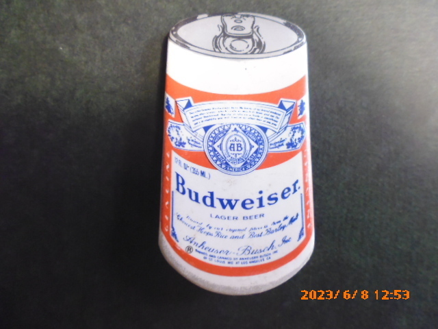 バドワイザー　Budweiser 　缶形　１９７０年代のバッチ　