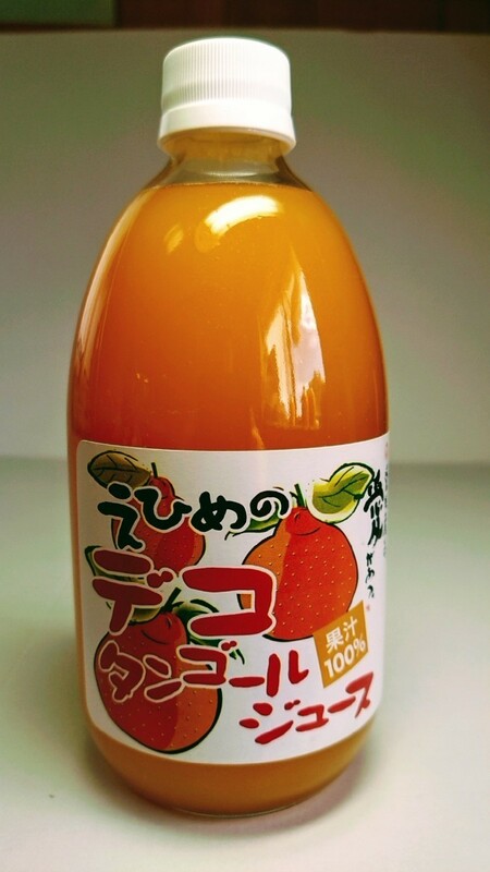 メーカー純正品で大容量♪愛媛県産果汁１００％デコタンゴール（しらぬい）ジュース500ml×１２本