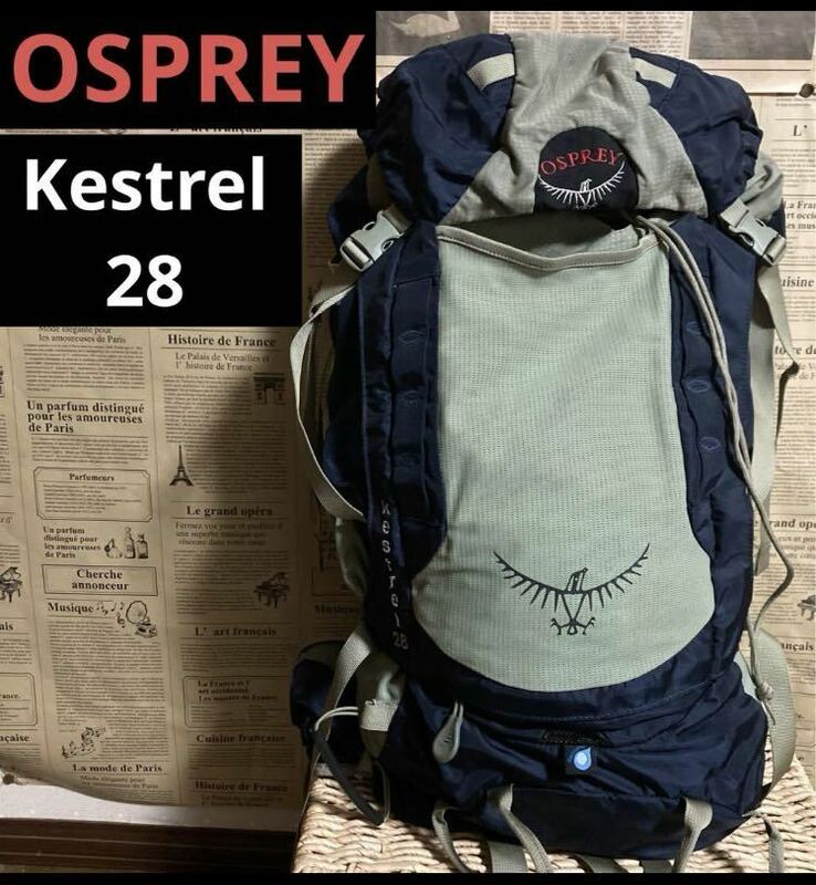 希少旧ロゴOSPREY Kestrel ケストレル28ザック多機能リュックバックパック アウトドア