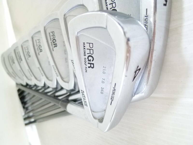 三浦技研製造!!! ◆◆ PRGR DATA801 FORGED オリジナルカーボン M-43 S ◆◆ 4#-Sw 9本セット