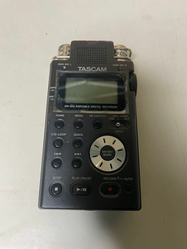 N1010/TASCAM DR-100 ICレコーダー PORTABLE DIGITAL RECORDER 難あり