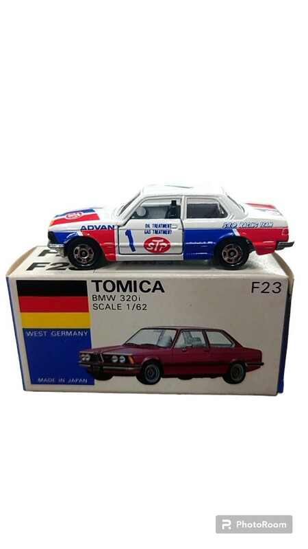 トミカ 1/62 ミニカー BMW 320i ＃1 ホワイト＆レッド＆ブルー 日本製 トミカ外国車シリーズ F23 JOY-2 