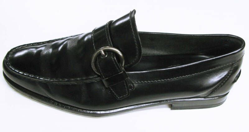 TOD'S BUCKLE LEATHER LOAFER SHOES BLACK 7 （ トッズ バックル レザー ローファー スリッポン シューズ 靴 革靴 7 黒 ビジネスシューズ