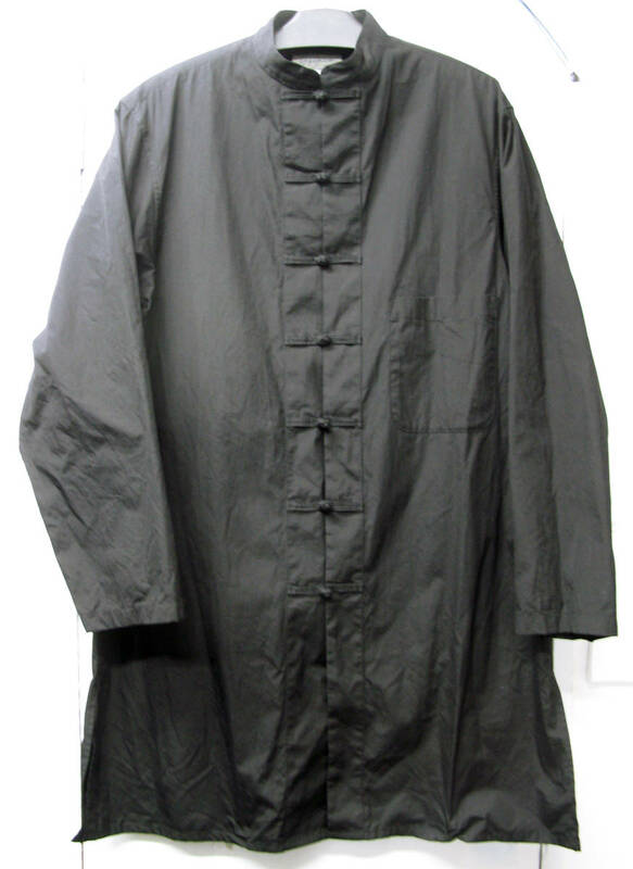 Yohji Yamamoto 20SS Chinese Button Long Shirt Black 2 ヨウジヤマモト プールオム 20SS チャイナ ボタン ロング シャツ 2 玉紐
