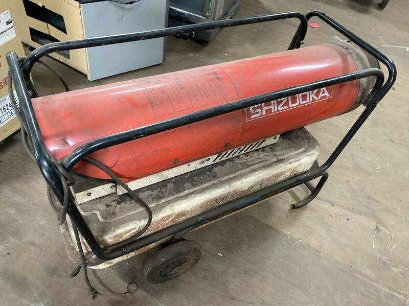 中古☆大型商品☆静岡製機 シズオカ 　ジェットヒーター　HG125T　ホットガン タンク容量60L 燃料：灯油