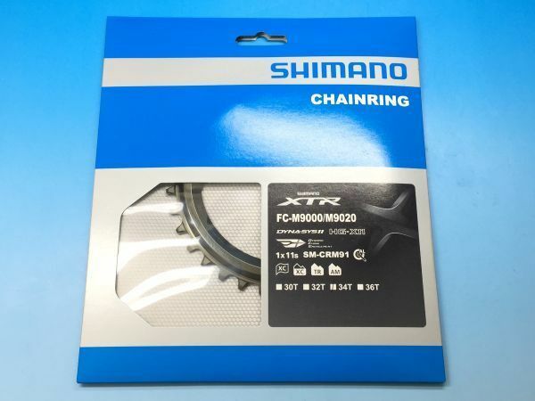 新品 FC-M9000 FC-M9020 34T XTR 11s ISMCRM91A4 シングル チェーンリング シマノ 0110U2401/230