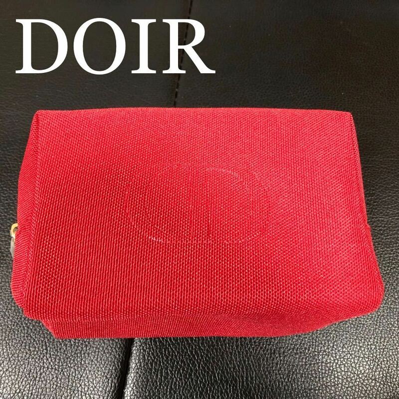 新品　ディオール　ノベルティ　DOIR ポーチ　レッド