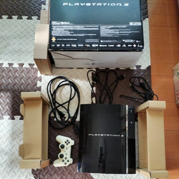 良品 動作確認済　PS3 本体 コントローラー　外箱付 厚型 初期型 CECHA00 ブラック プレステ3 PlayStation3 SONY　ソニー