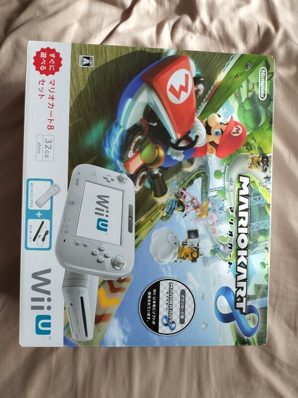 新品購入 Wii U 本体 WiiU　マリオカート8セット 32GB ホワイト 白 シロ 動作確認済