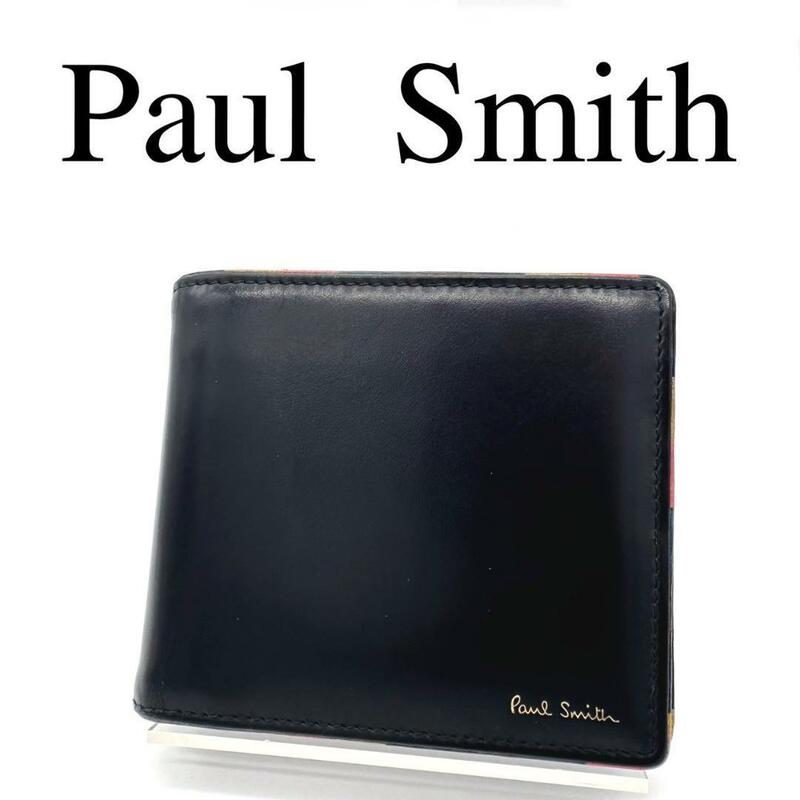 Paul Smith ポールスミス 折り財布 ワンポイントロゴ レザー