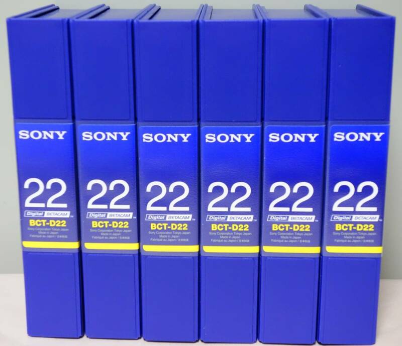 6本セット BCT-D22 未使用 ソニー デジタル ベータカム SONY Digital Betacam ビデオテープ