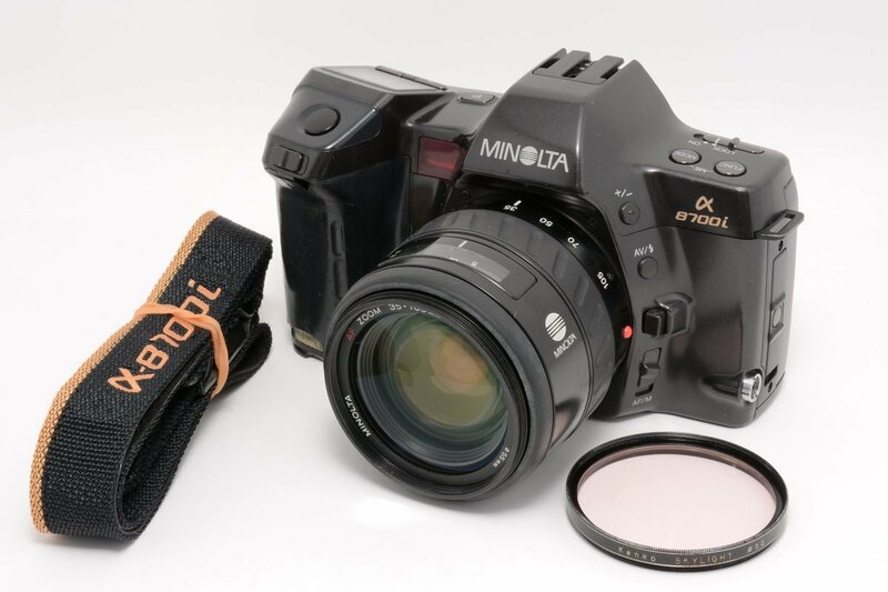 【良品】MINOLTA ミノルタ 一眼レフカメラ α8700i + AF 35-105mm F3.5-4.5 レンズセット #3954