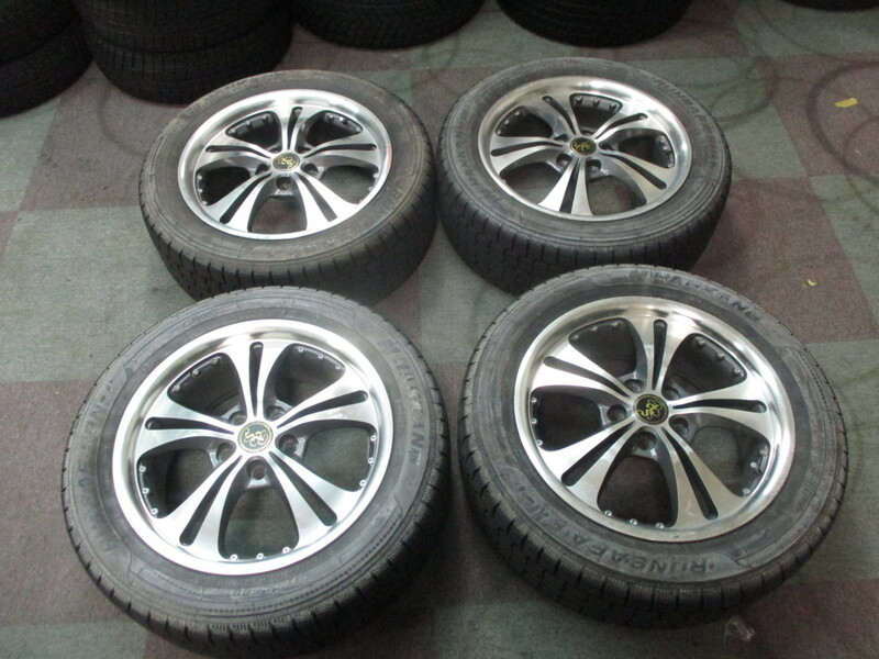 中古★SPORSH WHEELS 17インチ スタッドレス タイヤ ホイール4本セット★215/55R17 7J 114.3 5穴 +51★アルファード/エスティマ等に★即納