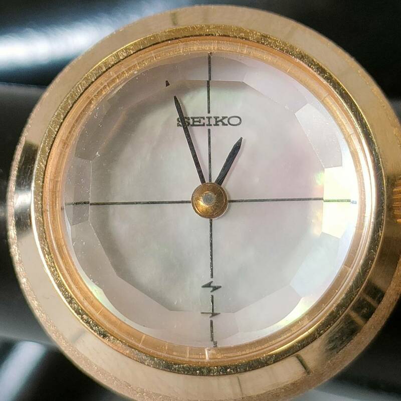 セイコー SEIKO 17-0840 ASGP クォーツ 2針 時計 指輪 リング ゴールドカラー レディース 稼動品 【13385