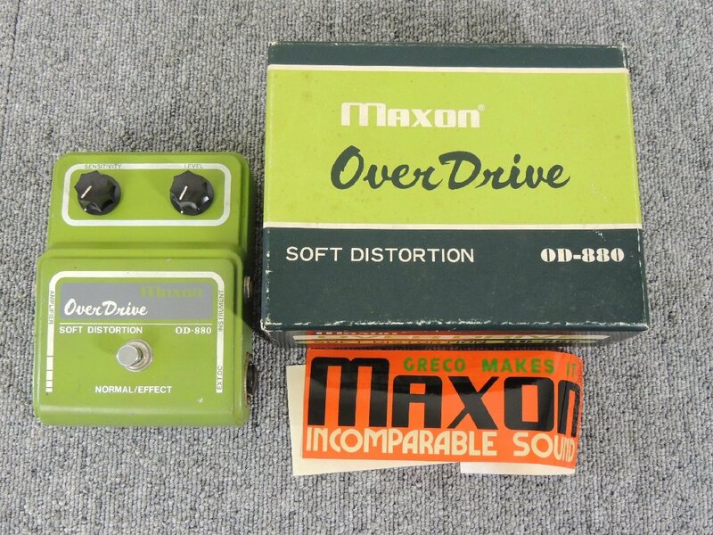 当時物 マクソン/MAXON OD-880 オーバードライブ エフェクター 音出し確認 ジャンク扱い /ギター