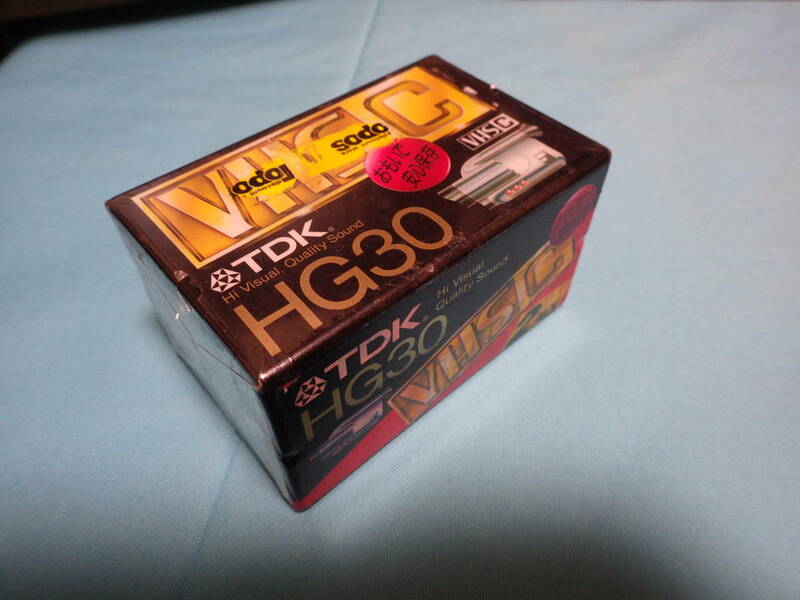送料２３０円～ビデオカセットテープ２本　TDK　HG30　VHSC　未開封品未使用品