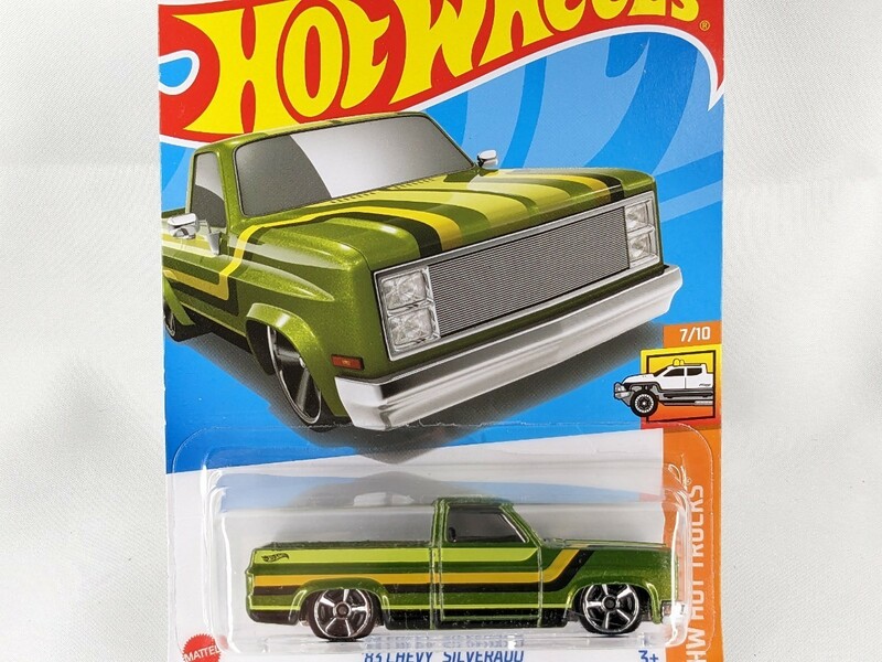 US版 ホットウィール '83 シェビー シルバラード グリーン ピックアップ Hot wheels Chevy Silverado L2593 HCV33